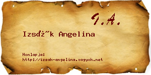 Izsák Angelina névjegykártya